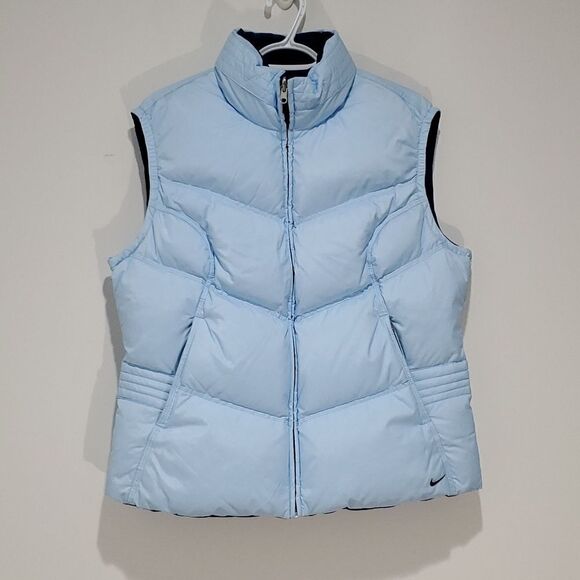 Nike Jackets & Blazers - Nike light blue XL down filled puffer vest